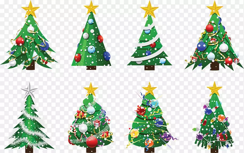 圣诞树装饰-绿色圣诞树