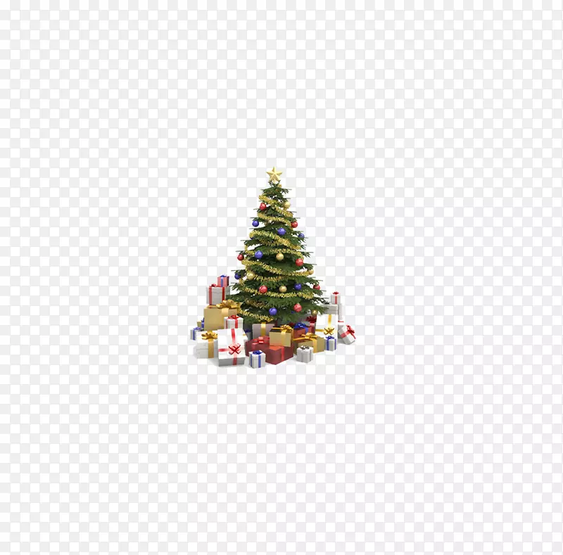 圣诞树插图-圣诞树装饰