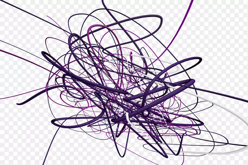 三维空间线形紫色线