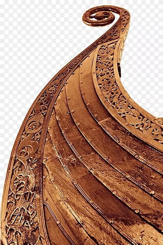 瓦萨9世纪维京船-复古弓雕