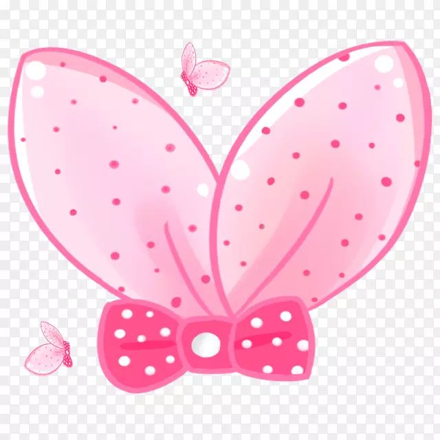 蝴蝶粉红色剪贴画.粉红色弓形图案