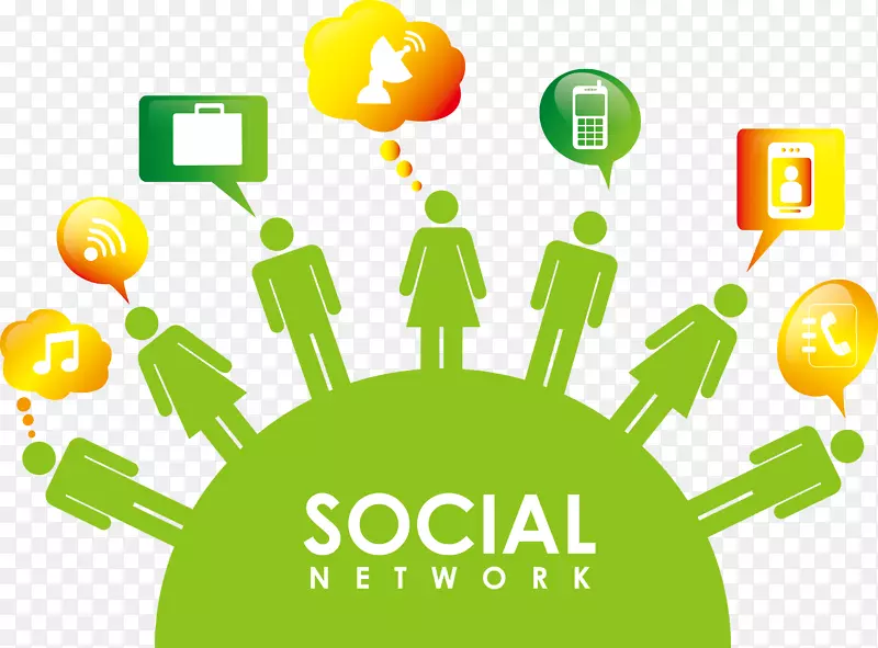 社交媒体社交网络服务图标-商业图标