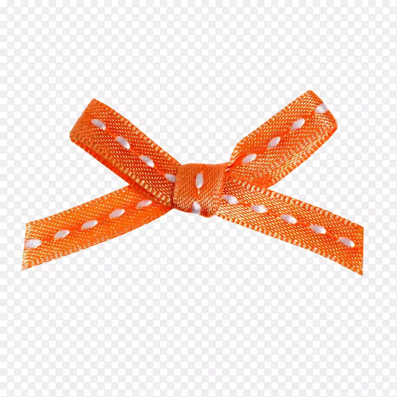 丝带礼物-美丽的橙色蝴蝶结