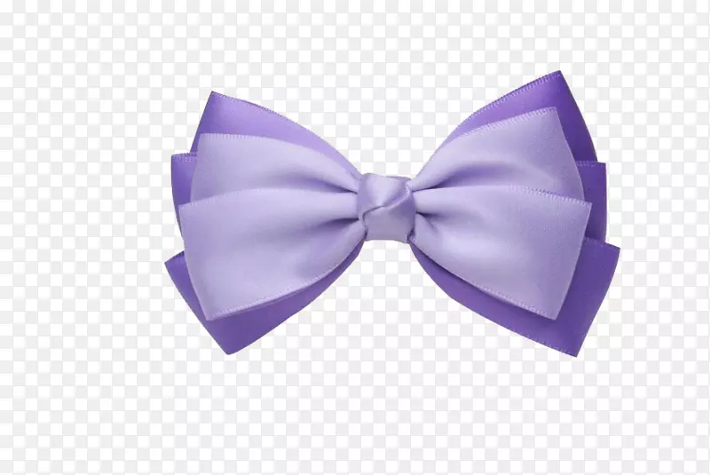 领结发夹紫色图标-紫色蝴蝶结