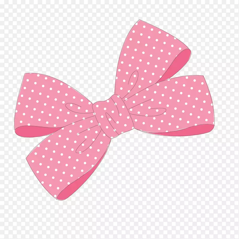 粉红色缎带蝴蝶结-小粉红色蝴蝶结