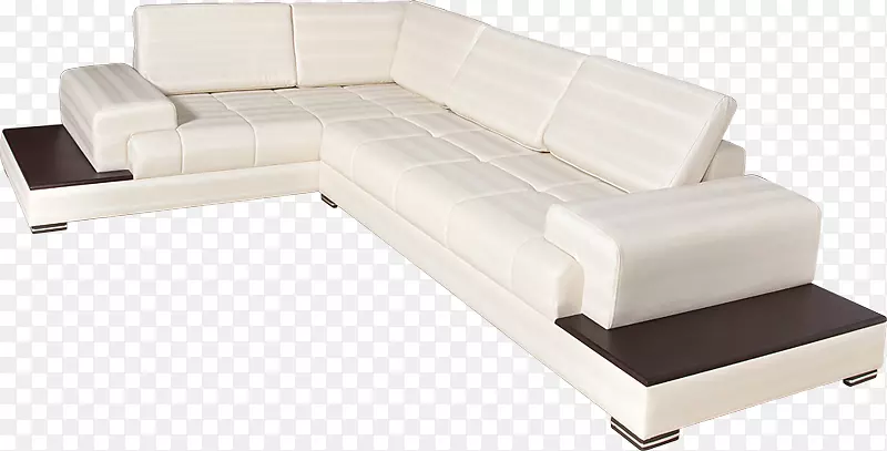 桌子角沙发-白色组合式沙发