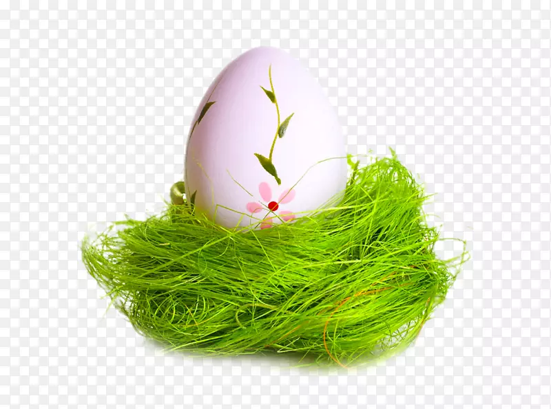 复活节兔子节日复活节彩蛋-绿色丝绸上的彩蛋