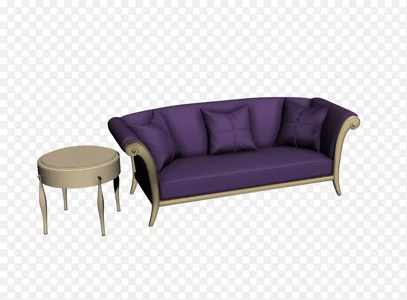 沙发床紫色沙发相间-欧式简单紫色沙发