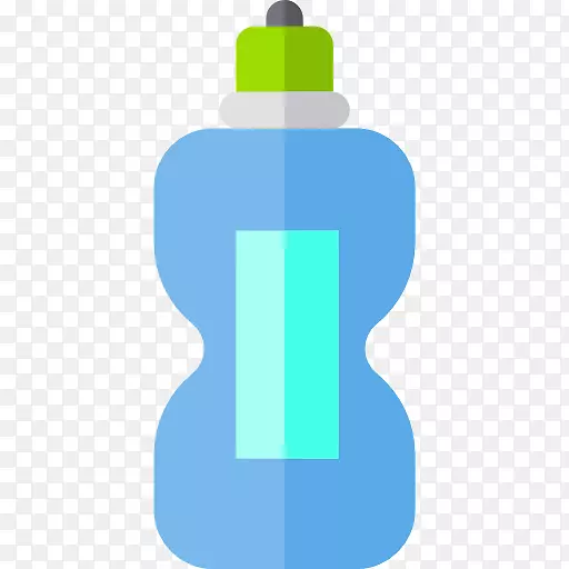 水瓶剪贴画-蓝色瓶子