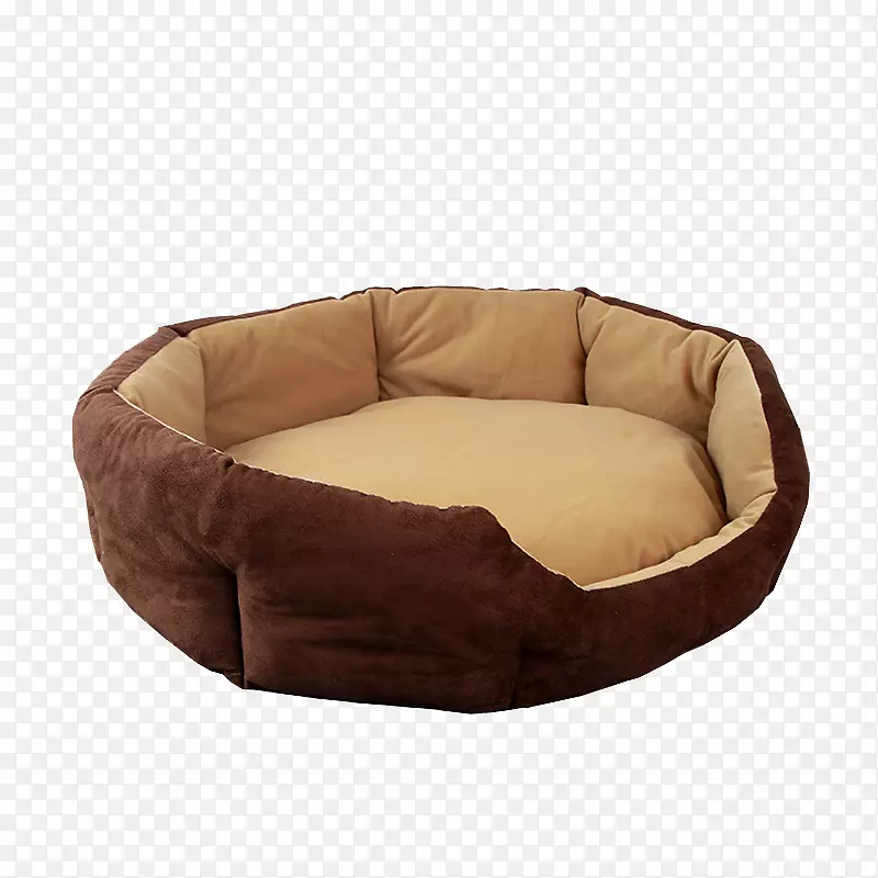 金毛猫宠物窝-棕色沙发型猫窝