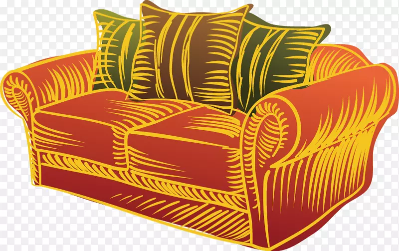 椅子沙发手绘装饰沙发