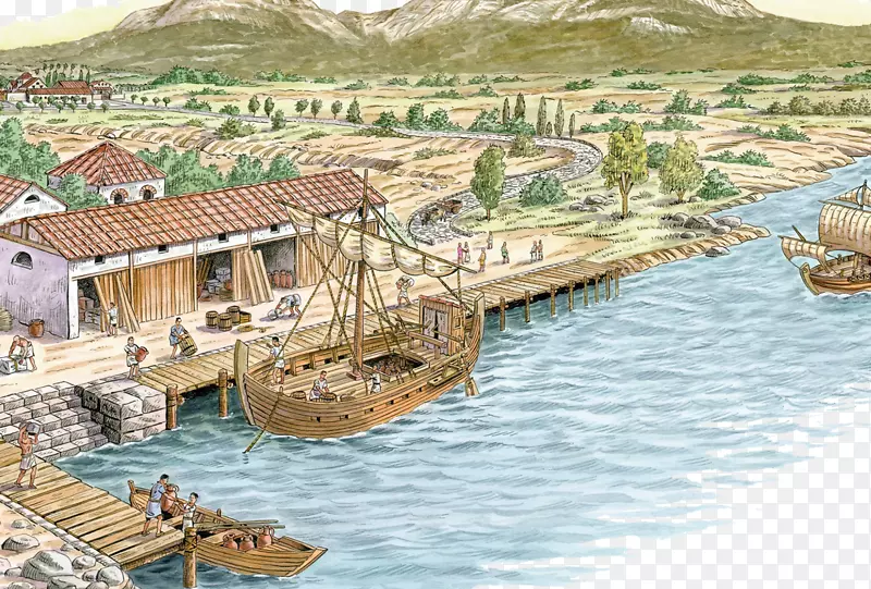 海上运输物流港口摩尔斯基码头-古代港口城市