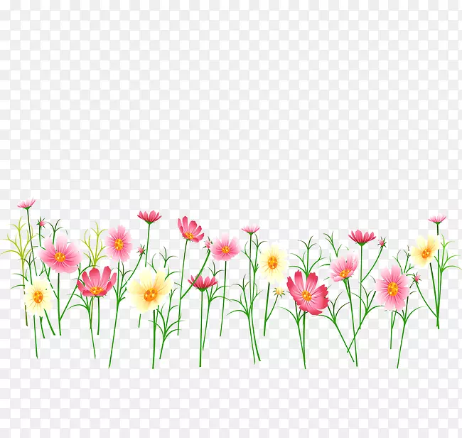 花卉设计粉红-花卉装饰元素
