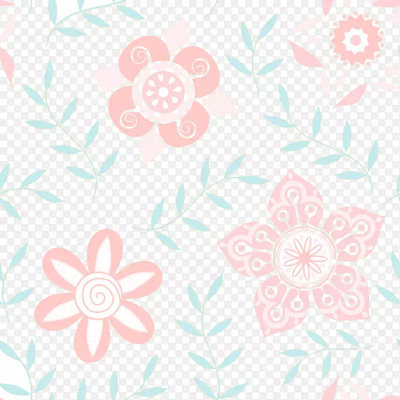 花瓣纺织花卉图案-清新美丽的花卉背景