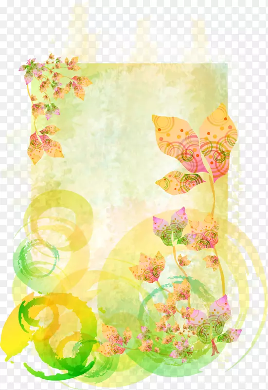 花卉创作水彩画水彩画背景