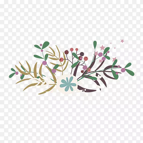 Adobe插画-花卉装饰