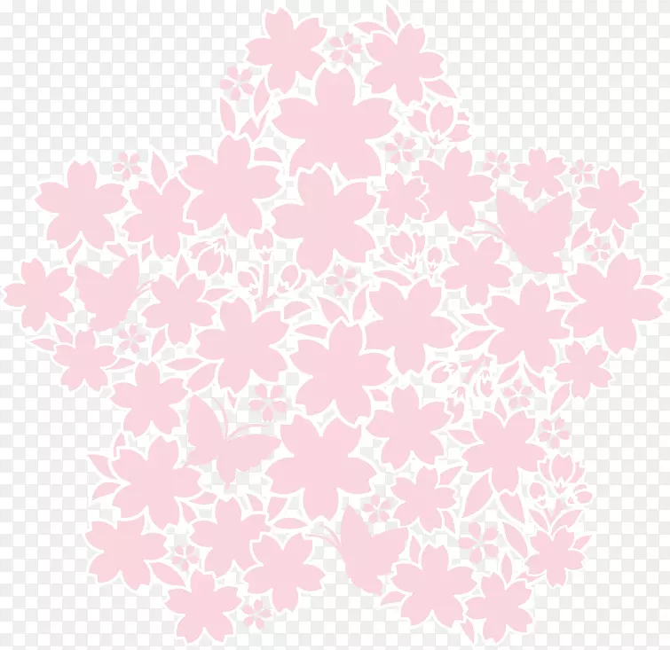 下载-粉红色花卉装饰