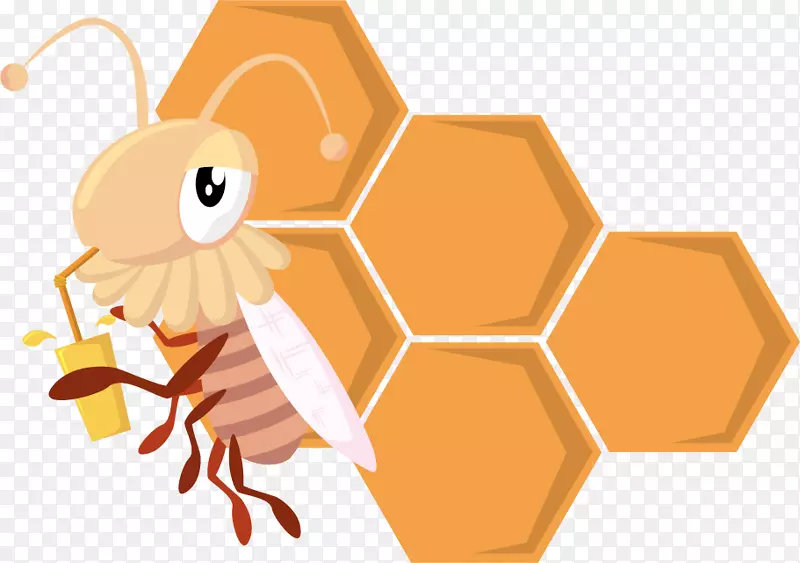 蜜蜂汁蜂巢-可爱的卡通动物