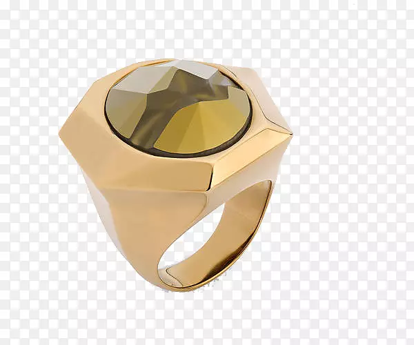 施华洛世奇银镀金设计师高级定制时装施华洛世奇珠宝金环