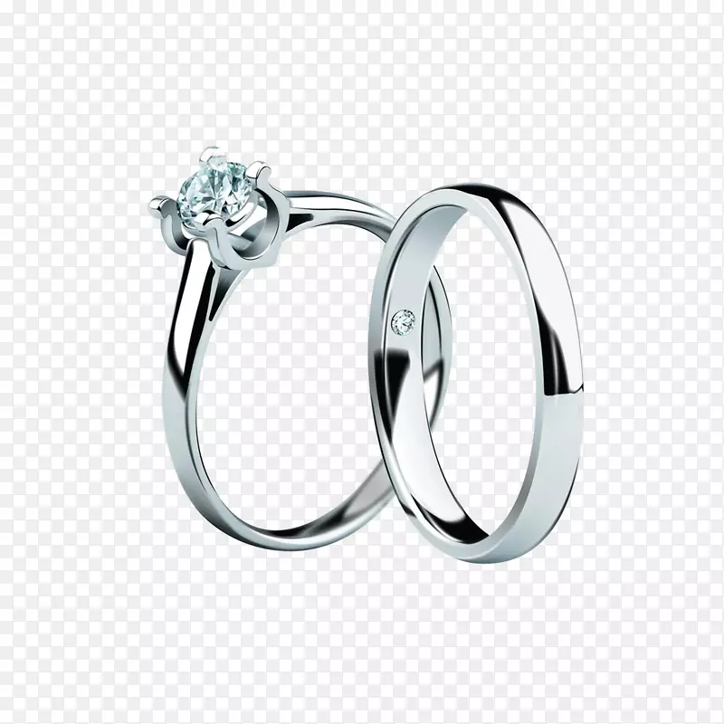 结婚戒指钻石珠宝手绘珠宝卡通图片材料钻石戒指