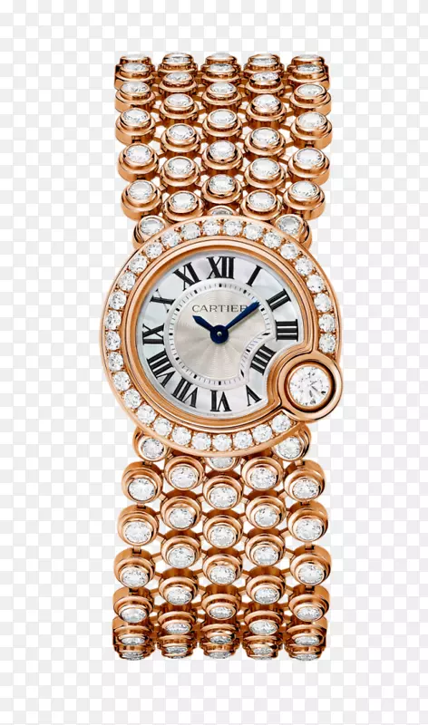 珠宝首饰瑞士制钻石机械女式金卡地亚手表