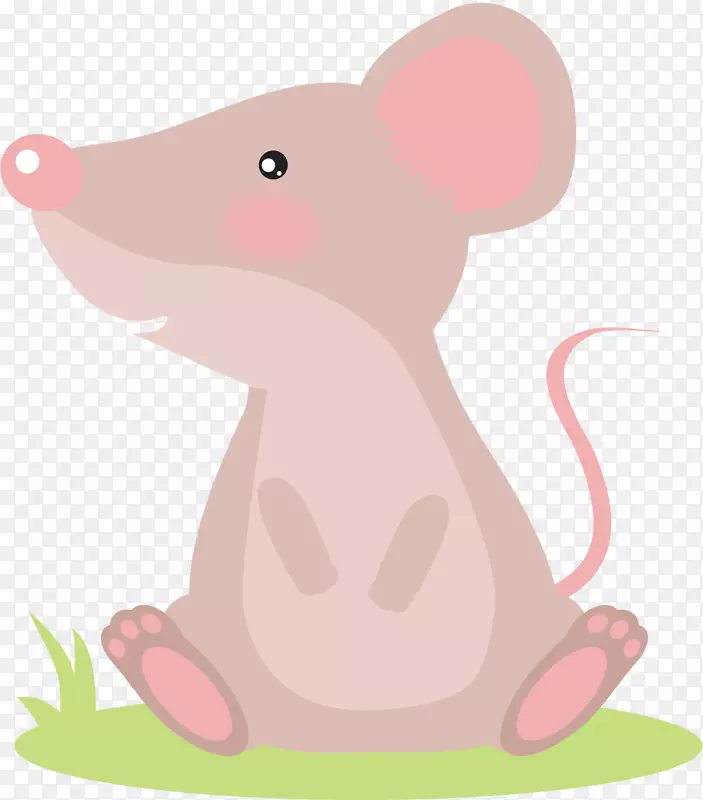 计算机鼠标鼠画插图.绘制鼠标