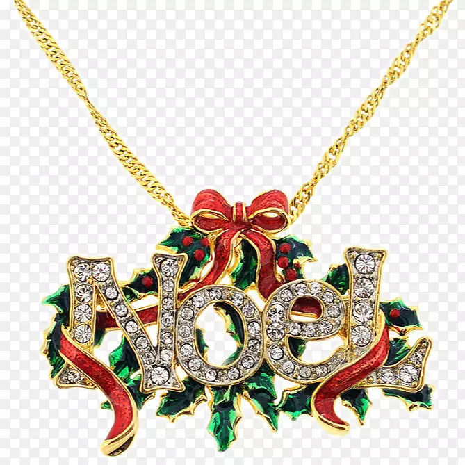 鲁道夫挂件圣诞项链珠宝-圣诞主题珠宝