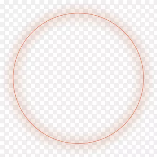 圆形-橙色简单圆效应元件