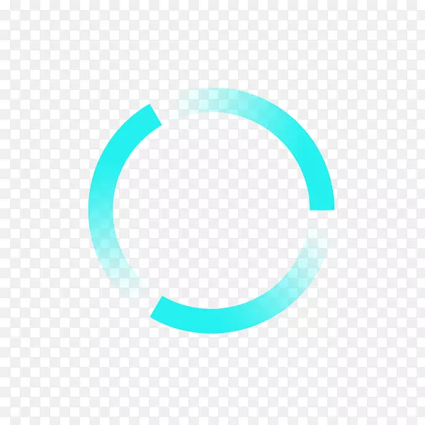 圆形字体-蓝色圆圈