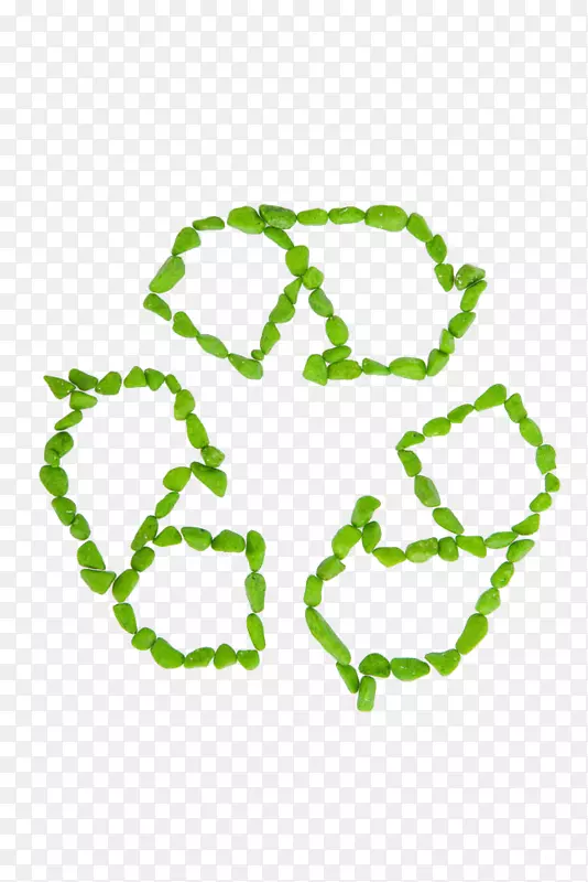 回收符号包装和标签再利用.创造性绿色标志