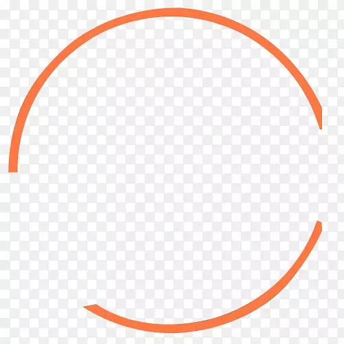 区域角图-橙色圆背景图像