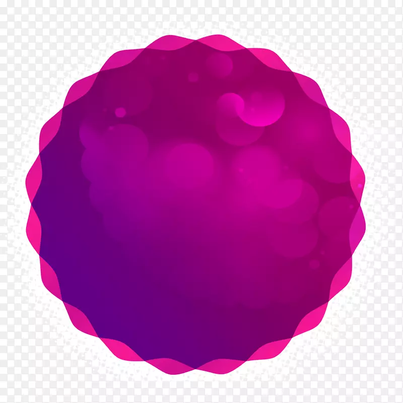 红圈花瓣-紫鲜圆效应元素