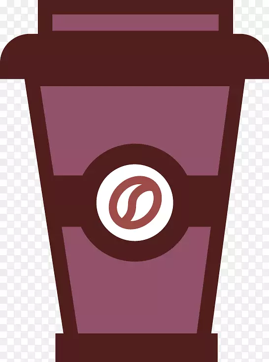 冰咖啡杯-涂上咖啡的段落元素