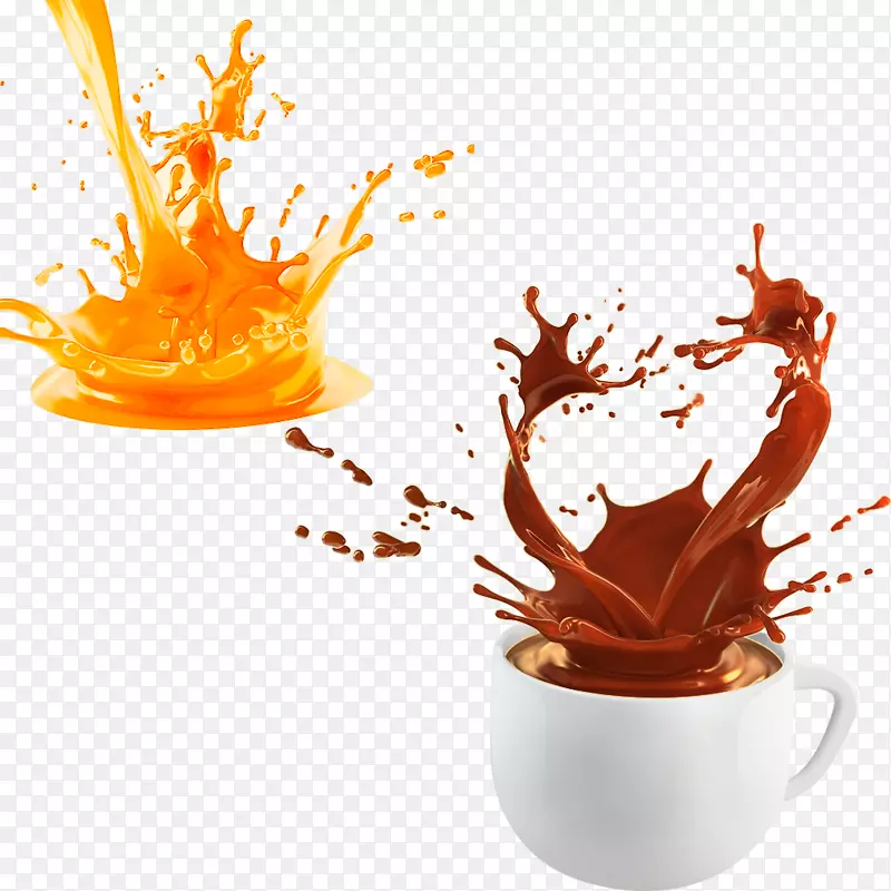 咖啡巧克力牛奶热巧克力摇动咖啡杯