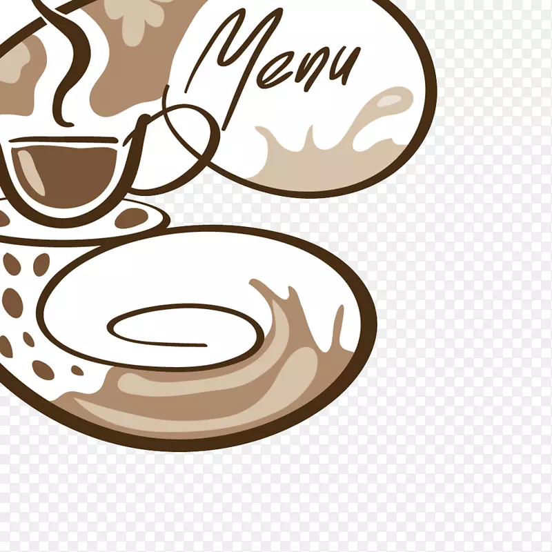 冰咖啡厅剪贴画-创意图标设计咖啡
