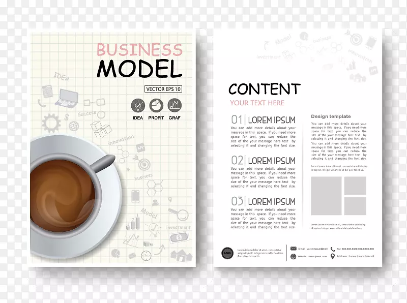 咖啡厅杂志设计传单-咖啡传单