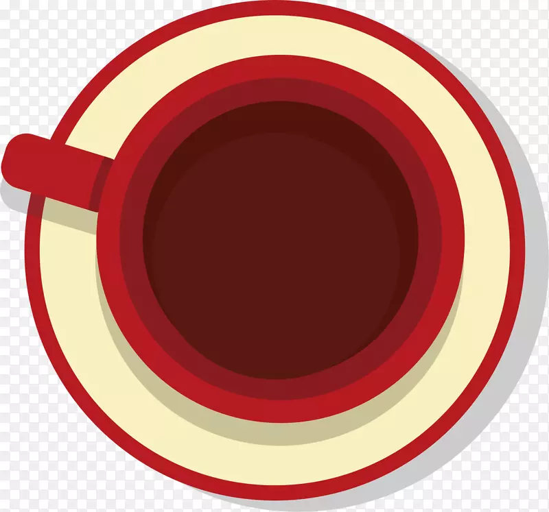 咖啡杯咖啡厅红色剪贴画.红色咖啡杯载体