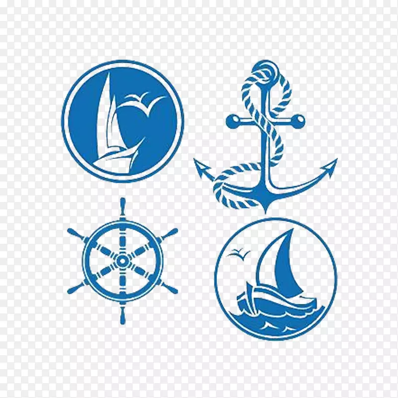 海运符号帆船剪贴画.船旗