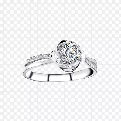 戒指白金钻石-巴法纳铂钻石戒指旋转幸福