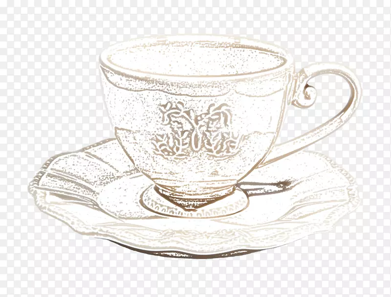 咖啡茶馆素描咖啡