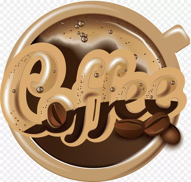 咖啡杯咖啡厅-咖啡材料元素