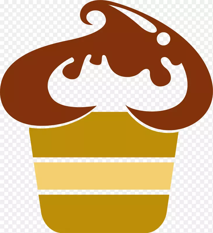 纸杯蛋糕松饼面包店咖啡卡通蛋糕