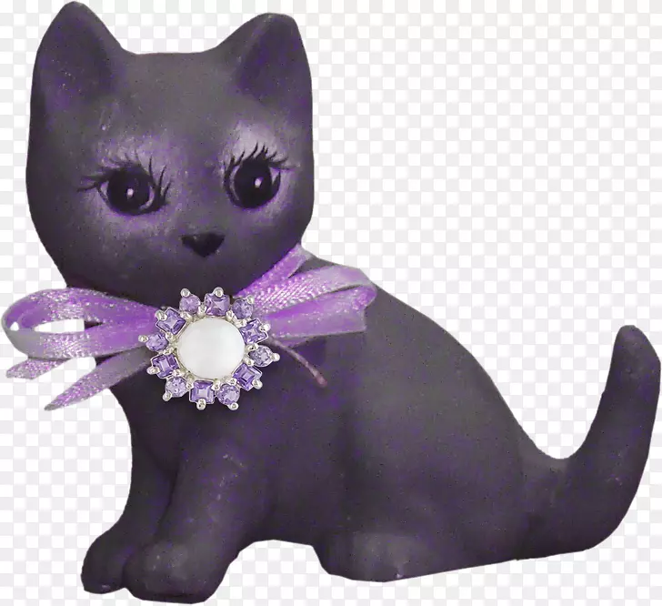 胡须，小猫，黑猫，紫色-可爱的紫色猫玩具