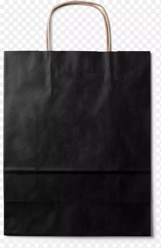 手提袋黑色白色图案便携纸袋材料