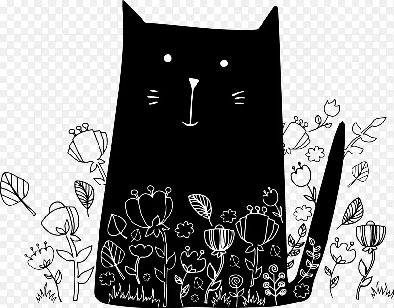 猫画图.黑猫