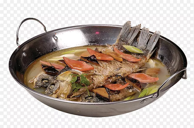 汤食鱼菜油炸鱼汤锅