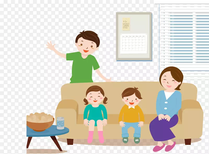 家庭人寿保险质量、时间、子女投资-四材料家庭客厅