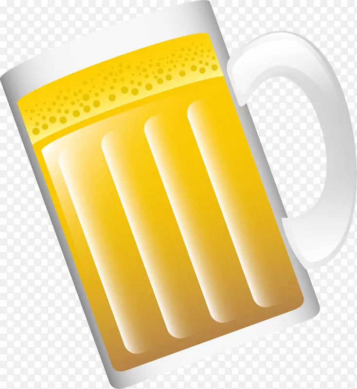 黄杯牵伸黄啤酒