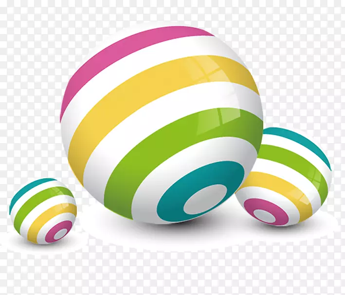 圆形卡通-彩色装饰球