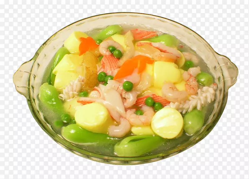 炖乌米豆腐葱炒鱼汤